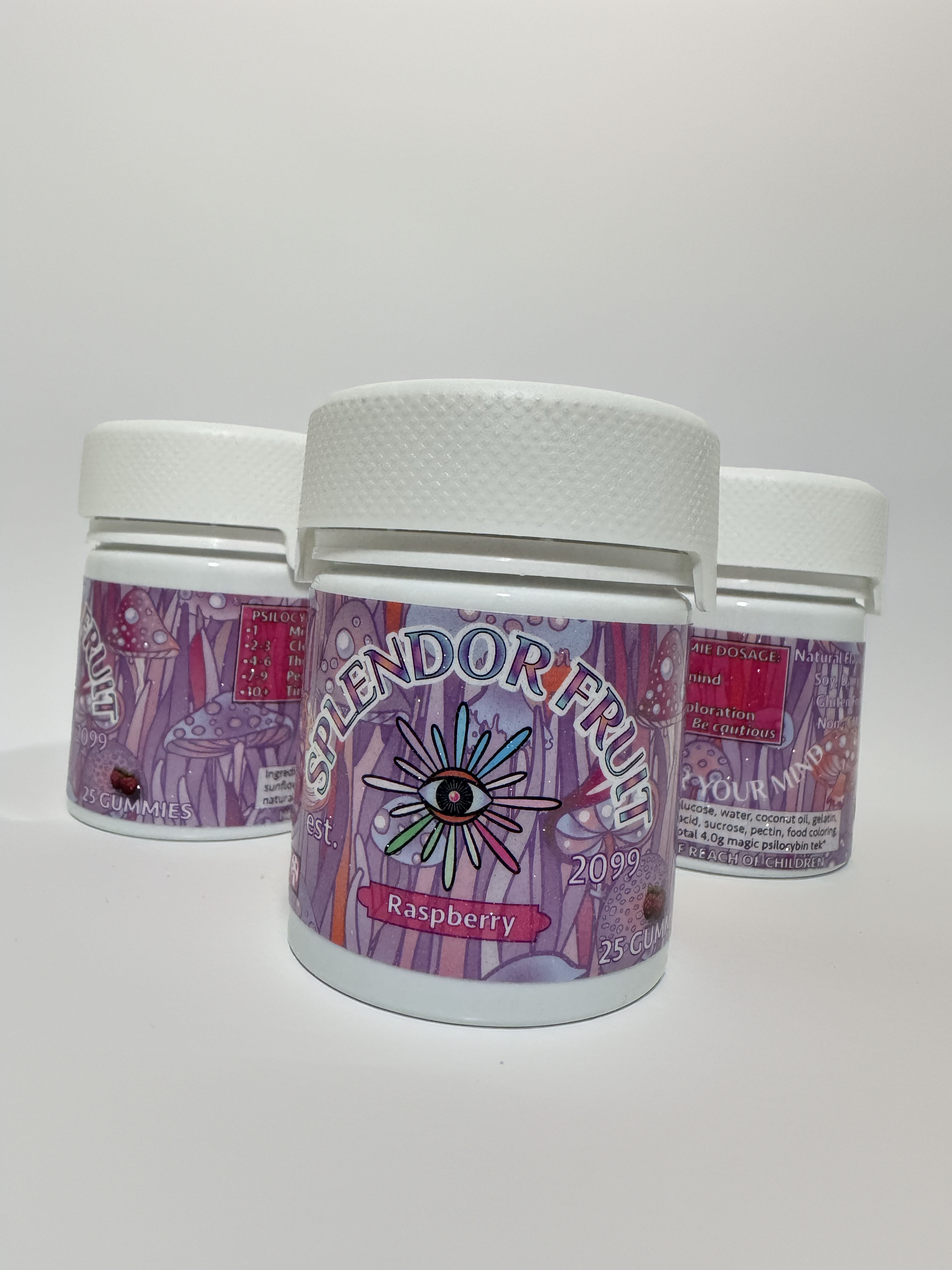 Raspberry Functional Mushroom Gummy